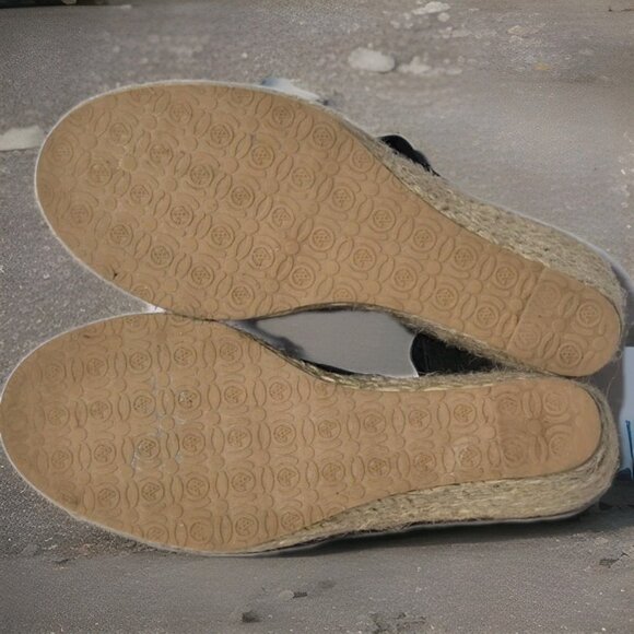 Adrienne Vittadini Calla Espadrille Black Wedges Shoes Size 6M Women's - Picture 5 of 7